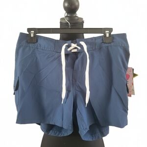 Kanu Surf Navy Shorts with White Stitching